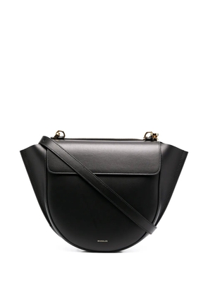 Wandler curved leather crossbody bag - Black