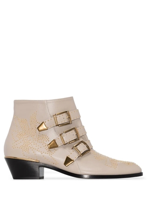 Chloé Susanna 30mm studded ankle boots - Neutrals
