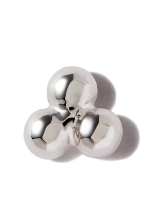 MARIA TASH 18kt white gold Three Ball Trinity stud earring