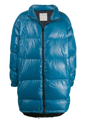 Paura oversized quilted coat - Blue
