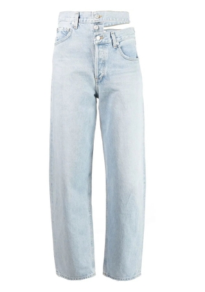 AGOLDE high-waisted straight-leg jeans - Blue