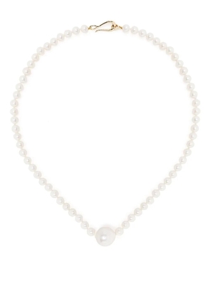 Mizuki 14kt yellow gold Sea of Beauty freshwater pearl necklace - White