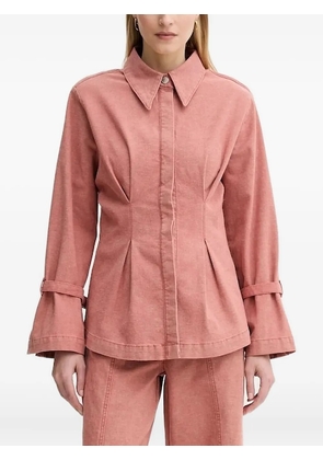 Gestuz belted-cuff shirt - Pink