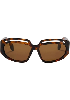 Palm Angels Eyewear Heights cutout sunglasses - Brown