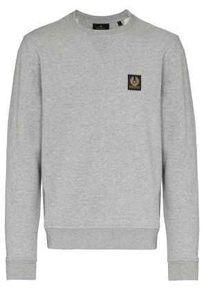 Belstaff logo patch cotton sweatshirt - Grey