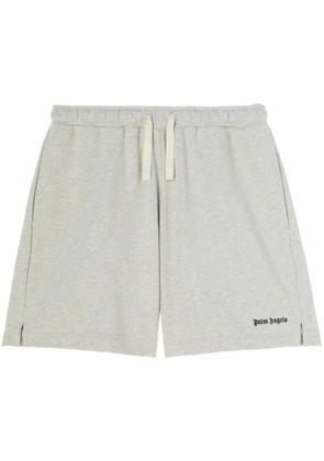 Palm Angels embroidered-logo track shorts - Grey
