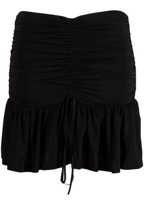 Nº21 gathered mini skirt - Black