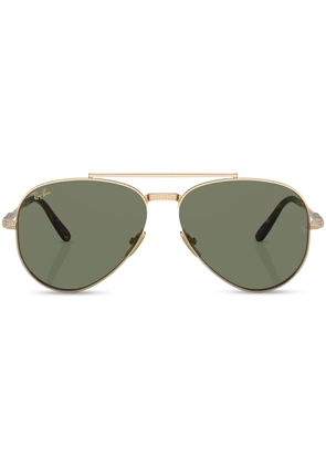 Ray-Ban Pilot-frame tinted sunglasses - Gold
