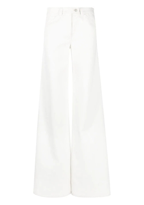 Courrèges twill baggy trousers - White