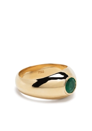 SHAY 18K yellow gold emerald signet ring