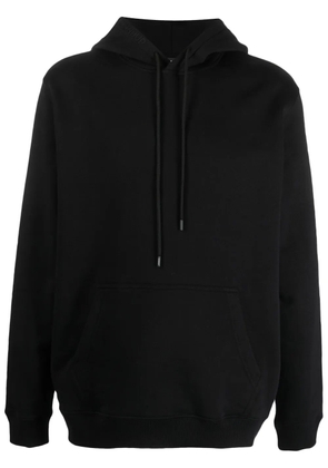 DONDUP logo-embroidered cotton hoodie - Black