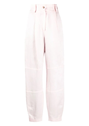 The Mannei Volterra high-waisted satin trousers - Pink