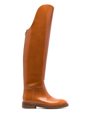 Durazzi Milano zipped knee-length boots - Brown