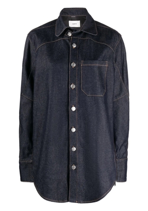 Coperni Moto oversized denim shirt - Blue