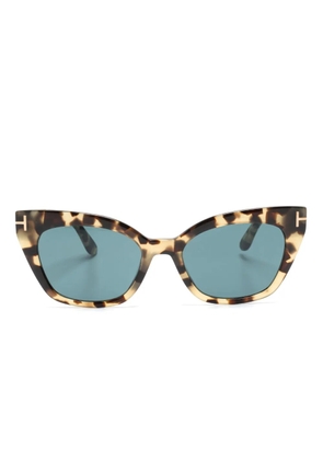 TOM FORD Eyewear cat-eye frame tortoiseshell sunglasses - Brown