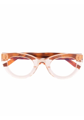 Thierry Lasry tortoise cat-eye glasses - Orange