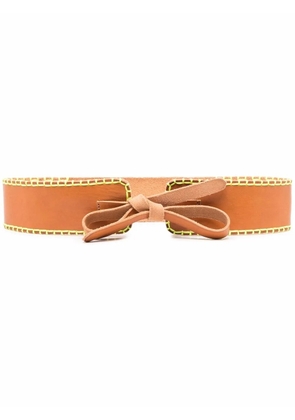 Forte Forte tied leather belt - Brown