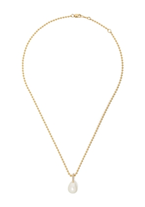 Mizuki 14kt gold Sea Of Beauty pearl and diamond medium necklace