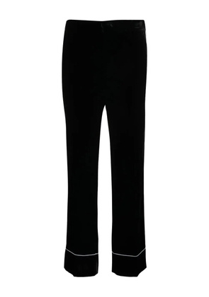 Nº21 piped-trim trousers - Black