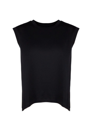 DONDUP opening back logo T-shirt - Black