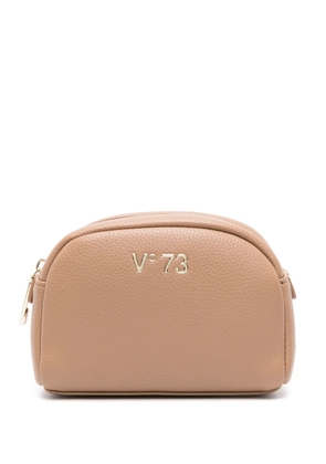 V°73 logo-plaque make-up bag - Neutrals