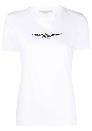 Stella McCartney 2001 glitch logo-print T-shirt - White