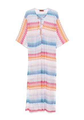 Missoni zigzag lamé maxi dress - Blue