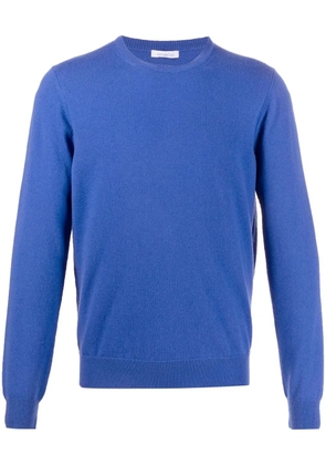 Malo Shaved fine-knit cashmere jumper - Blue