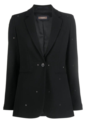 Peserico crystal-embellished single-breasted blazer - Black