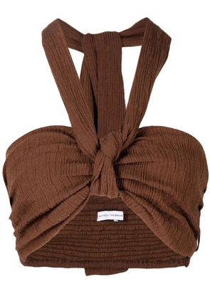 Faithfull the Brand Glenda halterneck top - Brown