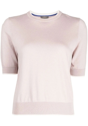 N.Peal fine knit cotton-cashmere top - Neutrals
