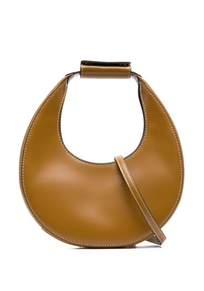 STAUD Moon leather tote bag - Brown