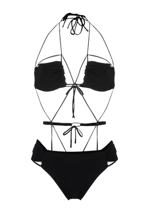 Nensi Dojaka multi-strap design swimsuit - Black