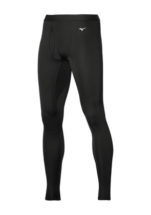 Mizuno logo-detail compression tights - Black