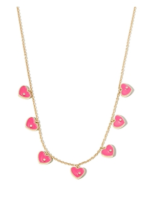 Yvonne Léon 9kt yellow gold enamel and diamond necklace