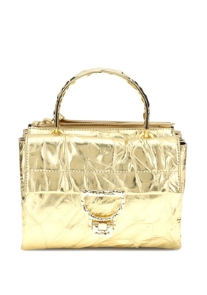 Coccinelle Arlettis textured clutch bag - Gold
