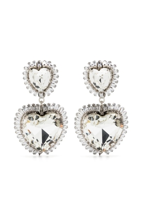 Alessandra Rich crystal-embellished earrings - Silver