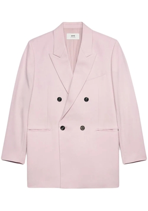 AMI Paris double-breasted blazer - Pink