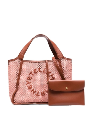 Stella McCartney Stella Logo embroidered tote bag - Brown