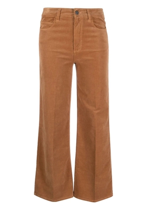 PAIGE Leenah corduroy cropped trousers - Brown