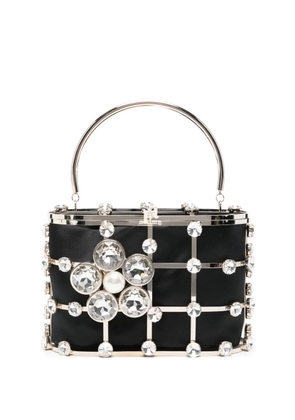 Rosantica mini Holli crystal embellished top handle tote bag - Black