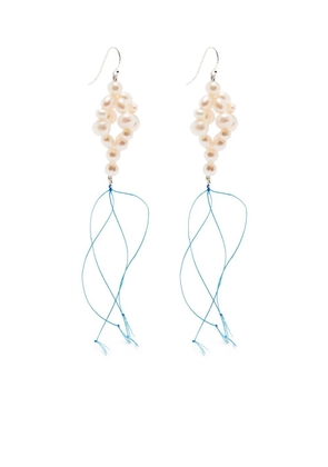 Bleue Burnham sterling silver pearl drop earrings - Pink