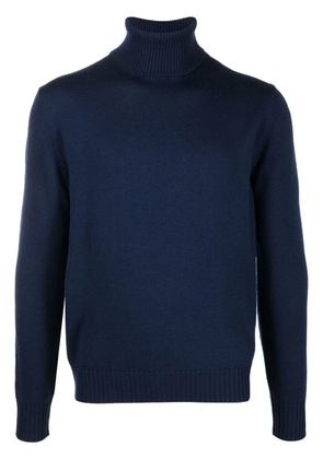 Ballantyne roll-neck wool jumper - Blue