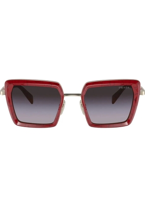 Prada Eyewear square-frame design sunglasses - Red