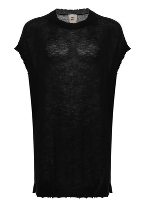 Frei-Mut Kyaring distressed cashmere T-shirt - Black
