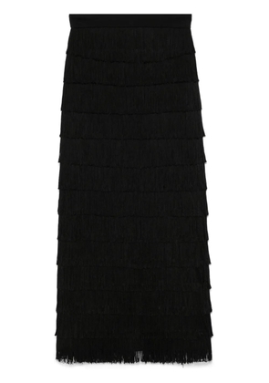 Dorothee Schumacher fringed maxi skirt - Black