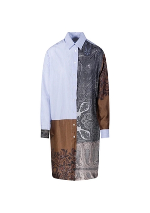 Pierre-Louis Mascia Alomhi paisley striped shirt - Blue