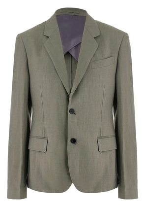 Ferragamo tailored linen-blend blazer - Grey