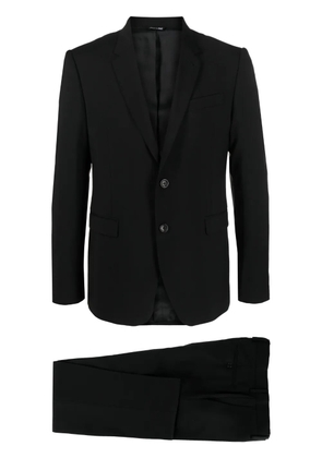 ERALDO notched-lapel single-breasted wool suit - Black