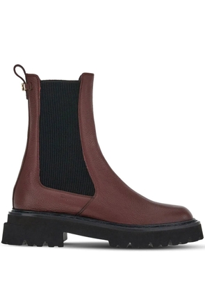 Ferragamo Double Gancini chelsea boots - Red